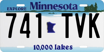 MN license plate 741TVK