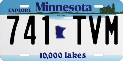 MN license plate 741TVM