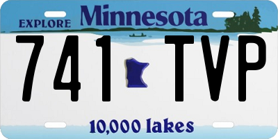 MN license plate 741TVP