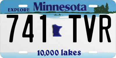 MN license plate 741TVR