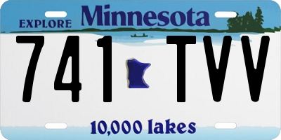 MN license plate 741TVV
