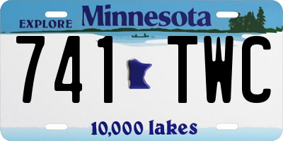 MN license plate 741TWC