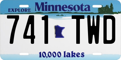 MN license plate 741TWD