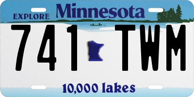 MN license plate 741TWM