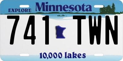 MN license plate 741TWN