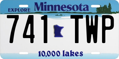 MN license plate 741TWP
