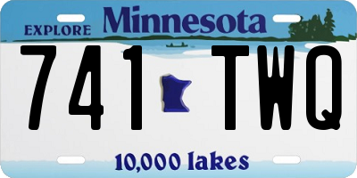 MN license plate 741TWQ