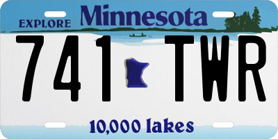 MN license plate 741TWR