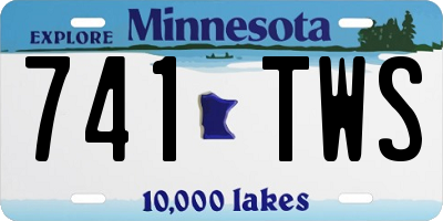 MN license plate 741TWS