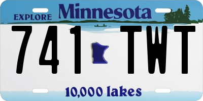 MN license plate 741TWT