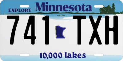 MN license plate 741TXH