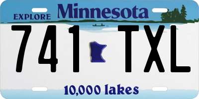 MN license plate 741TXL