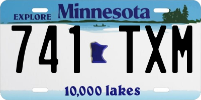 MN license plate 741TXM