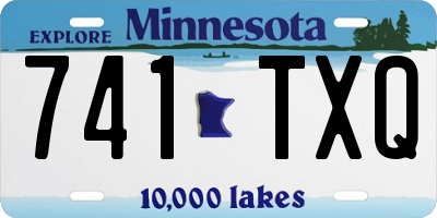 MN license plate 741TXQ