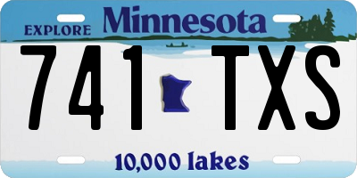 MN license plate 741TXS