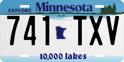 MN license plate 741TXV