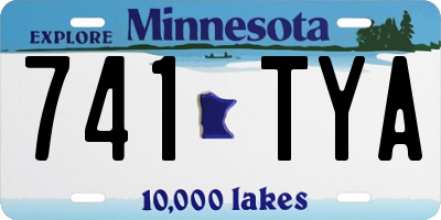 MN license plate 741TYA