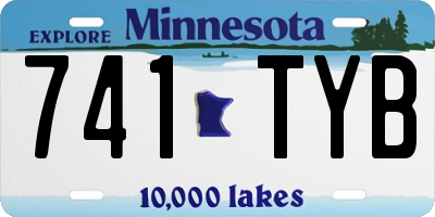 MN license plate 741TYB