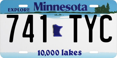 MN license plate 741TYC