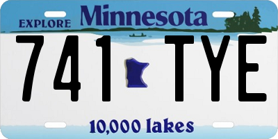 MN license plate 741TYE
