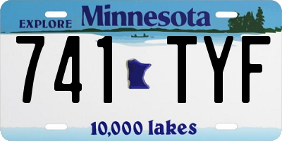 MN license plate 741TYF