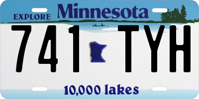 MN license plate 741TYH