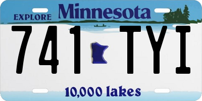 MN license plate 741TYI