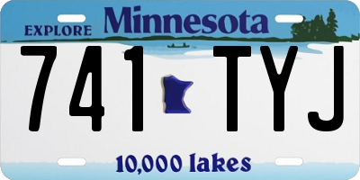 MN license plate 741TYJ