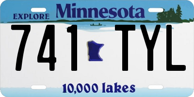 MN license plate 741TYL
