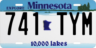 MN license plate 741TYM