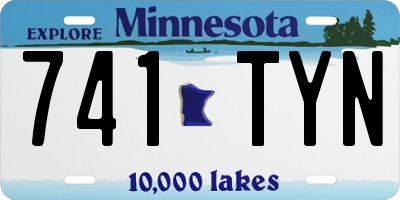 MN license plate 741TYN