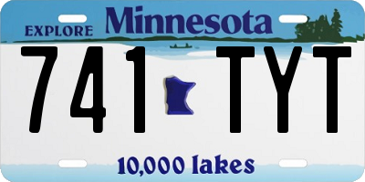MN license plate 741TYT