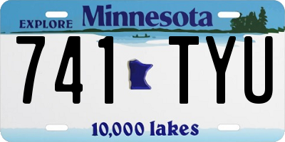 MN license plate 741TYU
