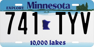 MN license plate 741TYV