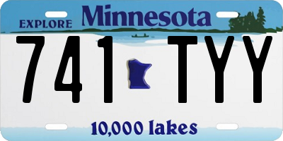 MN license plate 741TYY