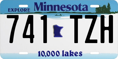 MN license plate 741TZH