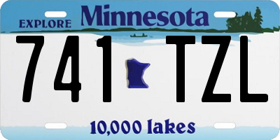 MN license plate 741TZL