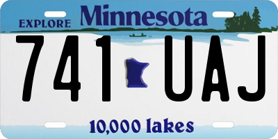 MN license plate 741UAJ
