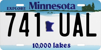 MN license plate 741UAL