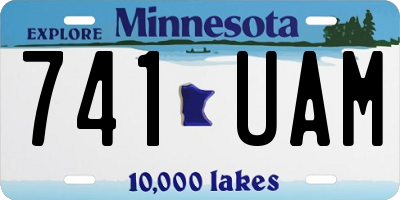 MN license plate 741UAM