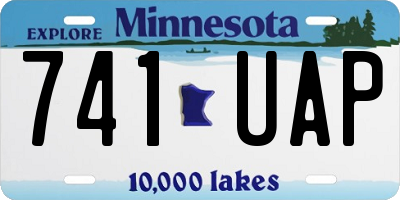 MN license plate 741UAP