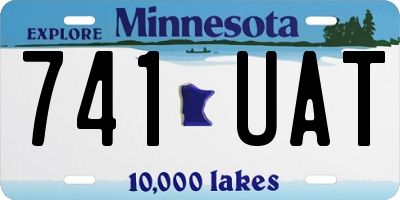 MN license plate 741UAT