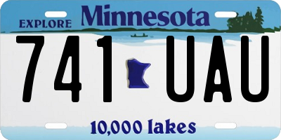 MN license plate 741UAU
