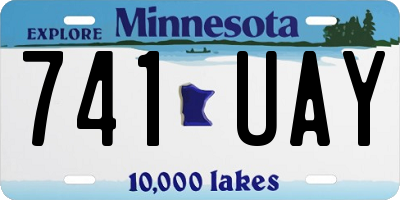 MN license plate 741UAY
