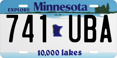 MN license plate 741UBA