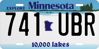 MN license plate 741UBR