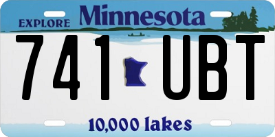 MN license plate 741UBT