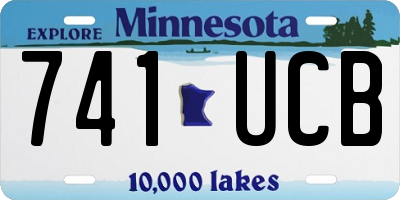 MN license plate 741UCB