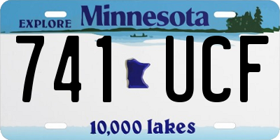 MN license plate 741UCF