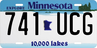 MN license plate 741UCG